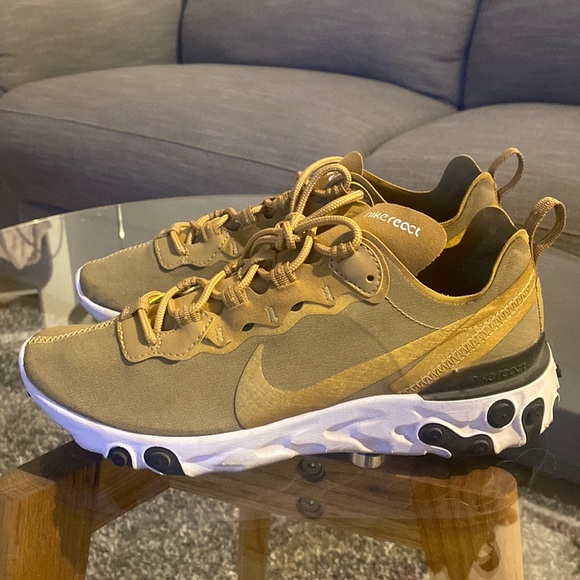 Nike React Element 55 Metallic Gold - Picture 1 of 5